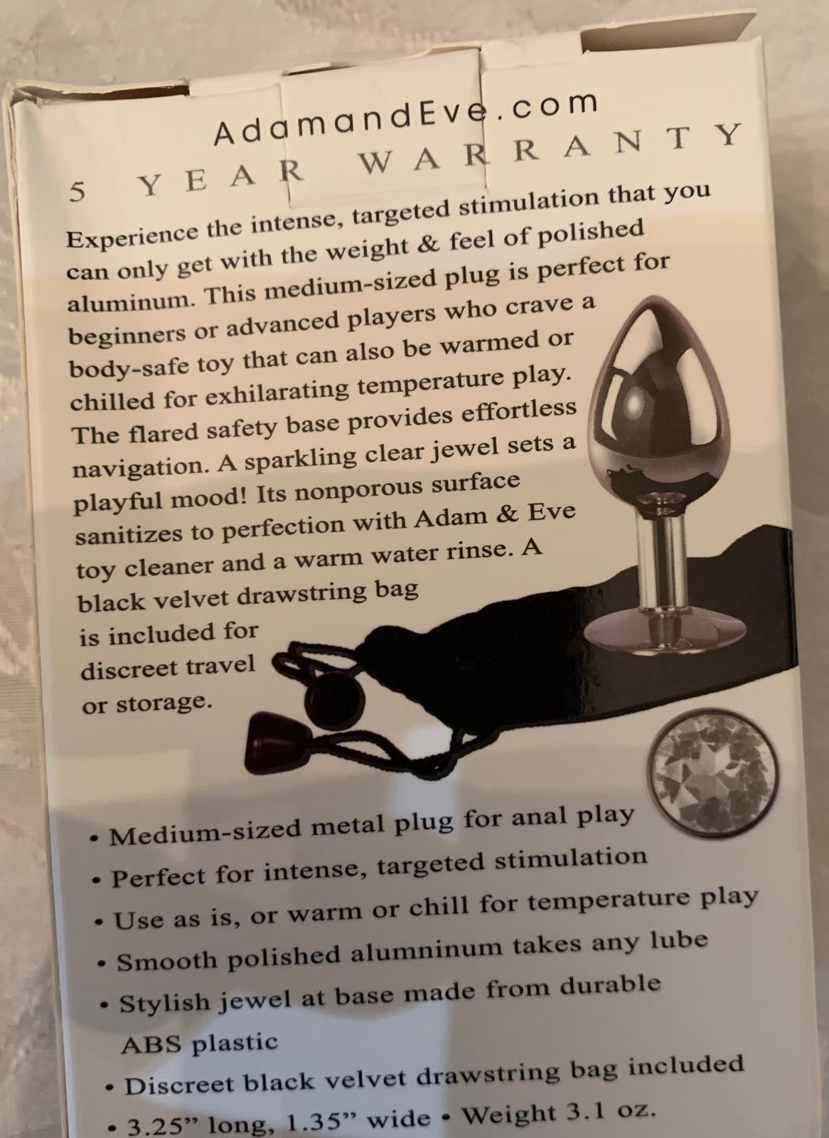 Other Medium Clear Gem Anal Plug Size ONE SIZE - 3 Thumbnail