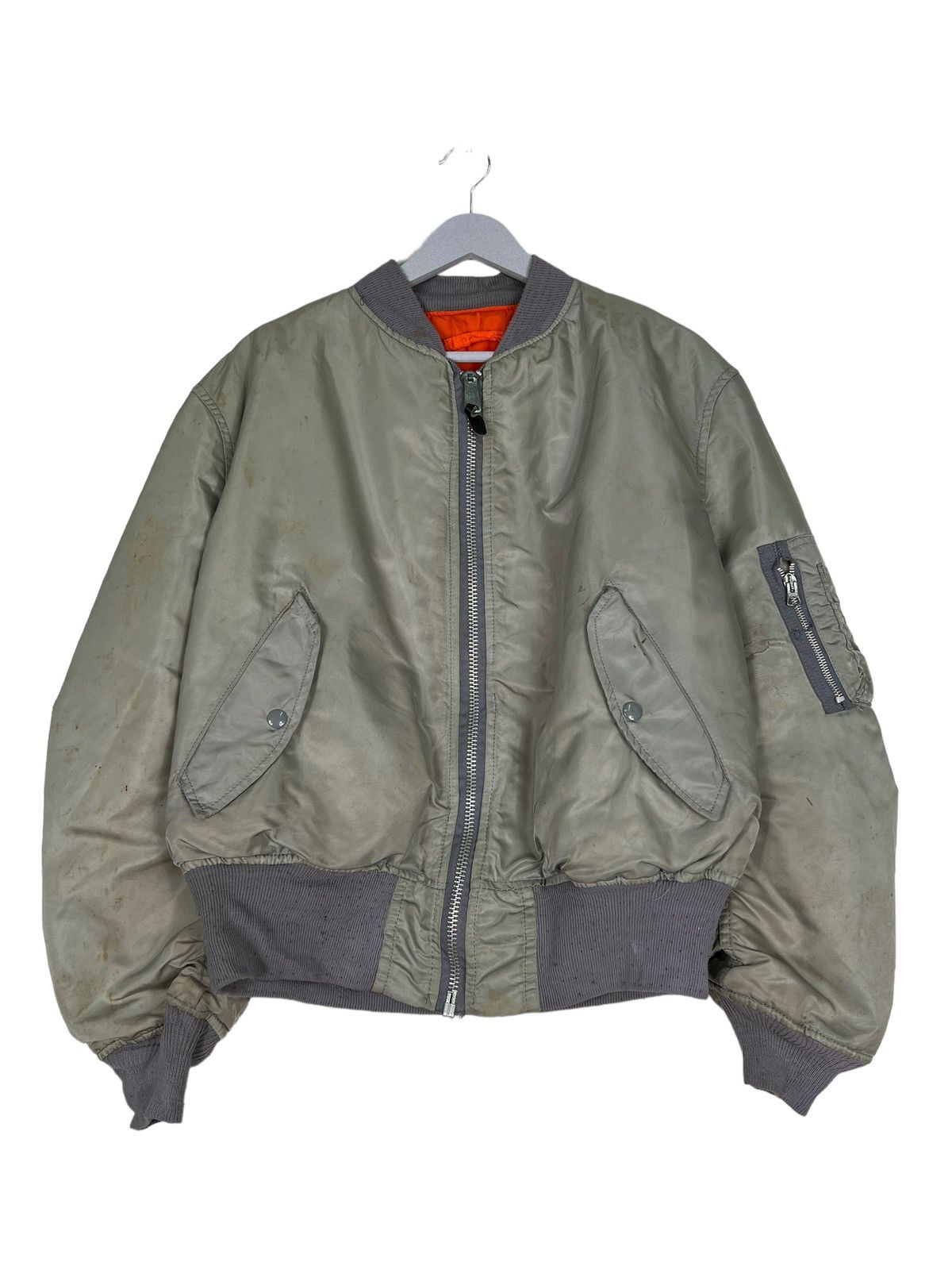 Alpha Industries 🔥 RIOT VINTAGE ALPHA REVERSIBLE BOMBER JACKET MADE IN USA Size US L / EU 52-54 / 3 - 2 Thumbnail