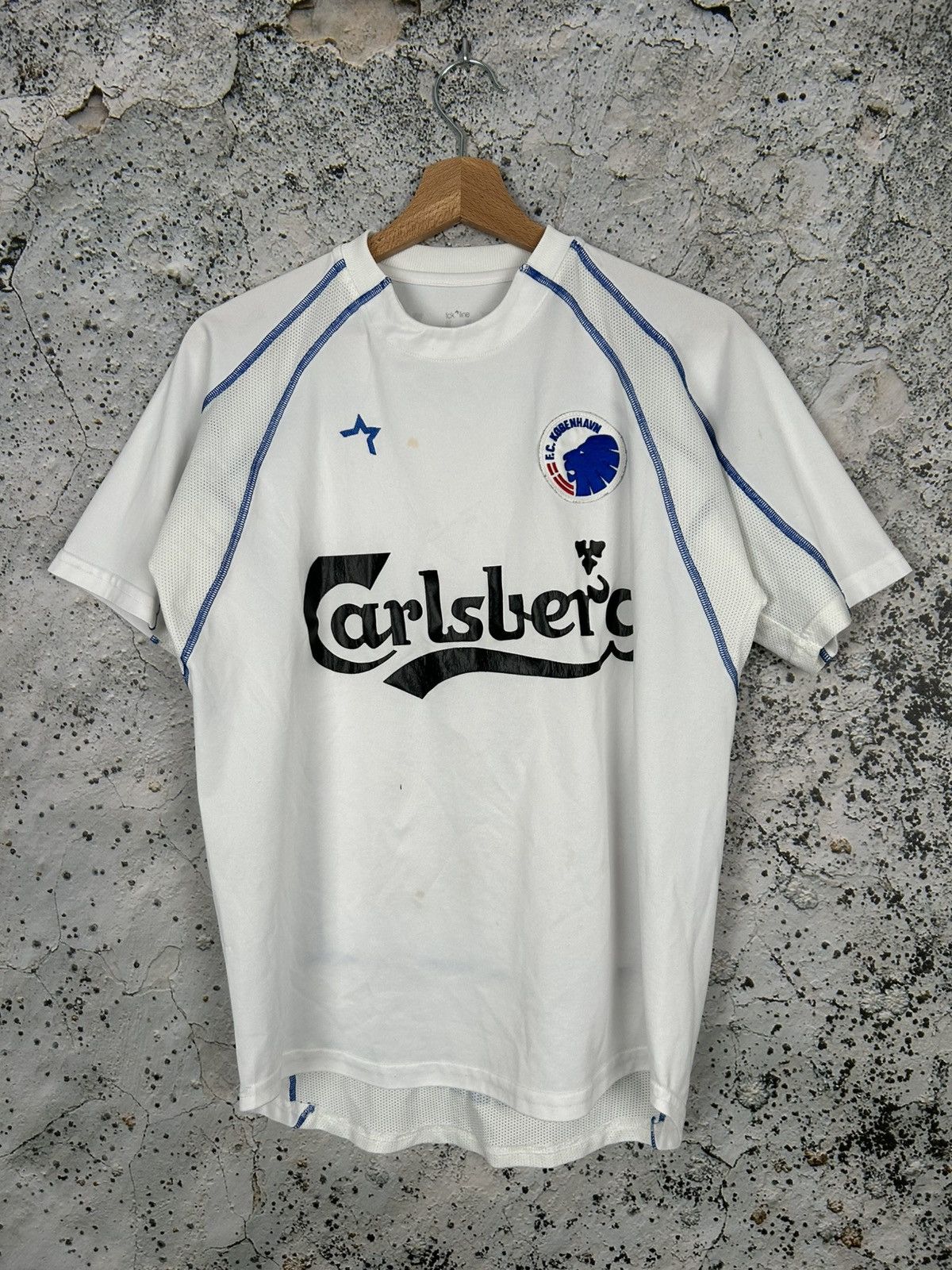 Vintage Vintage FC Copenhagen Fck Line Rare Archive Soccer Jersey Size US S / EU 44-46 / 1 - 1 Thumbnail
