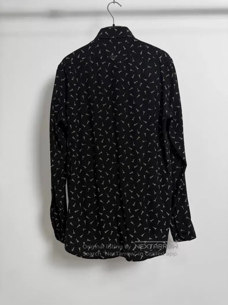 Saint Laurent Paris Saint Laurent Paris Mulberry Silk Eiffel Tower Shirt Size XS / US 0-2 / IT 36-38 - 2 Thumbnail