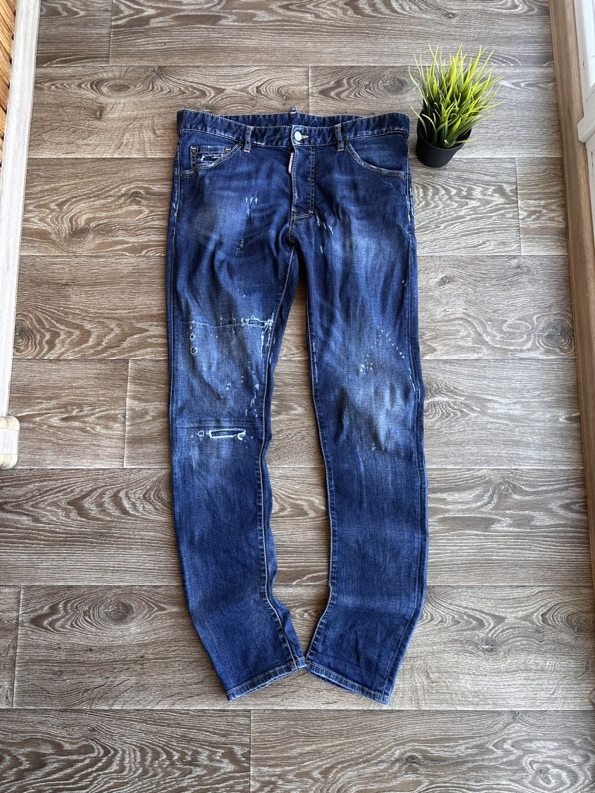 Dsquared2 🔥 Dsquared2 Skinny Distressed Denim Jeans Pants Cool Guy Y2K Size US 34 / EU 50 - 1 Thumbnail