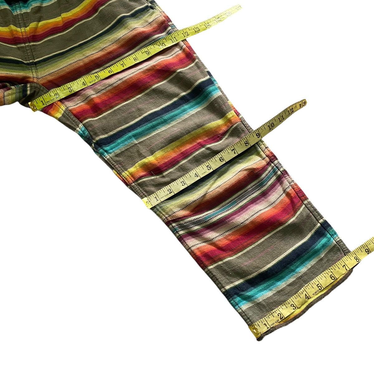 Wild Things Vintage Wildthings Rainbow Striped Cropped Pants Size US 28 / EU 44 - 17 Thumbnail
