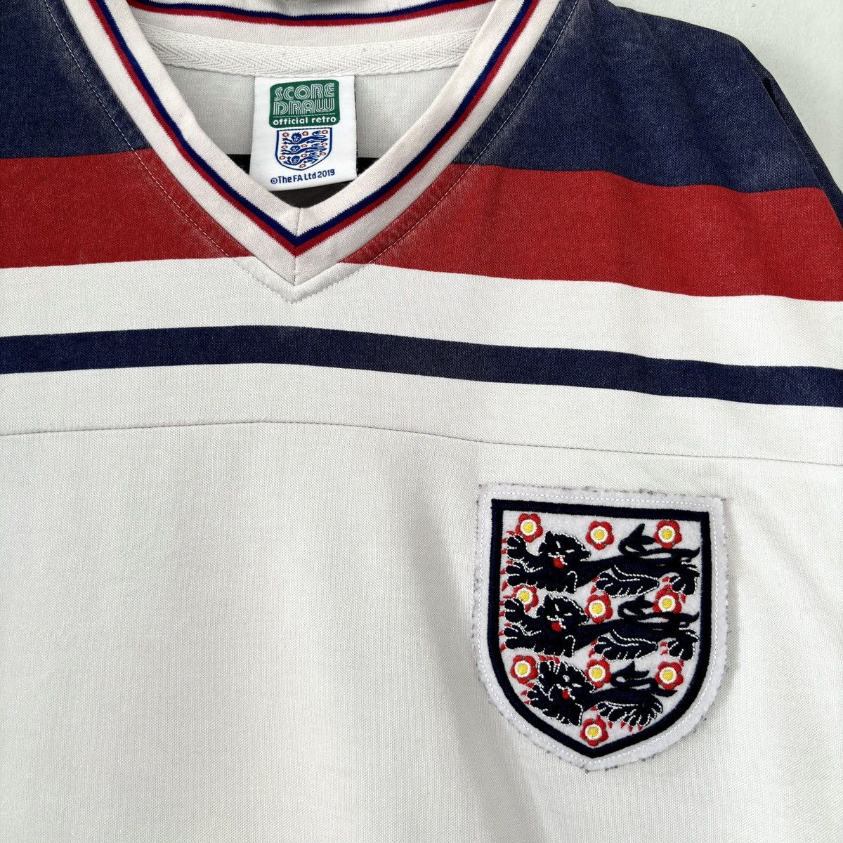 Vintage 1980 1982 England National ScoreDraw Vintage Soccer Jersey Size US M / EU 48-50 / 2 - 3 Thumbnail
