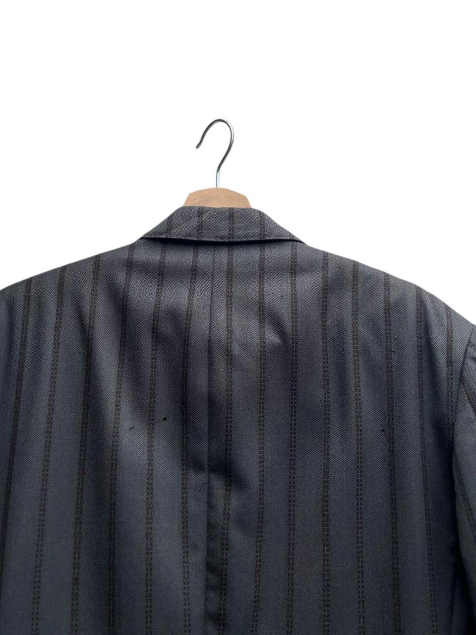 Kenzo Vintage Kenzo Striped Virgin Wool Double Breasted Jacket Size US M / EU 48-50 / 2 - 9 Thumbnail