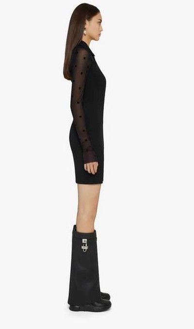 Givenchy o1w1db10325 Transparent 4G And Shirt Dress in Black Size XS / US 0-2 / IT 36-38 - 3 Thumbnail
