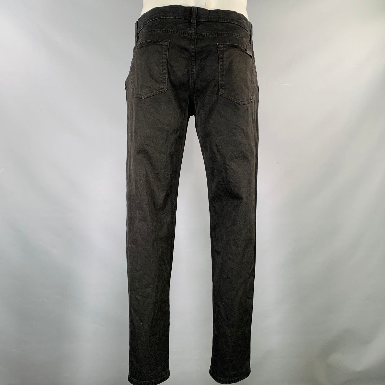 Dolce & Gabbana DOLCE & GABBANA Black Cotton Blend Jean Cut Casual Pants Size US 36 / EU 52 - 4 Thumbnail