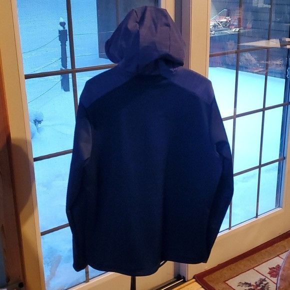 Adidas Adidas Textured Anorak Blue 2-Toned Cinched Sz. L Hoodie Size US L / EU 52-54 / 3 - 8 Thumbnail