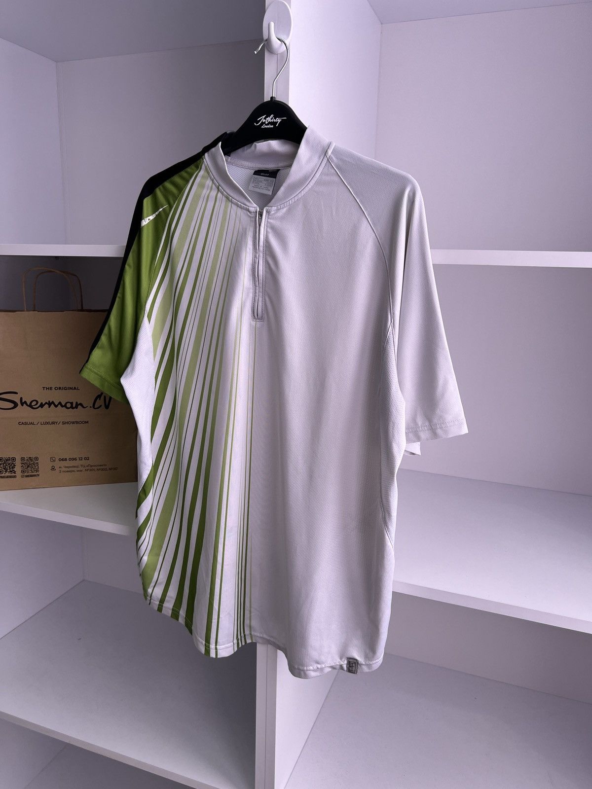 Nike × Vintage Vintage Nike Dri Fit Tennis Jersey Size US L / EU 52-54 / 3 - 5 Thumbnail