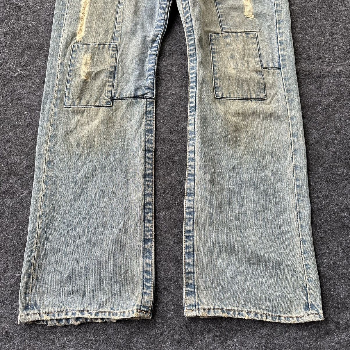 Takeo Kikuchi Vintage Takeo Kikuchi Japan Patchwork Denim 36x32 D657 Size US 36 / EU 52 - 4 Thumbnail