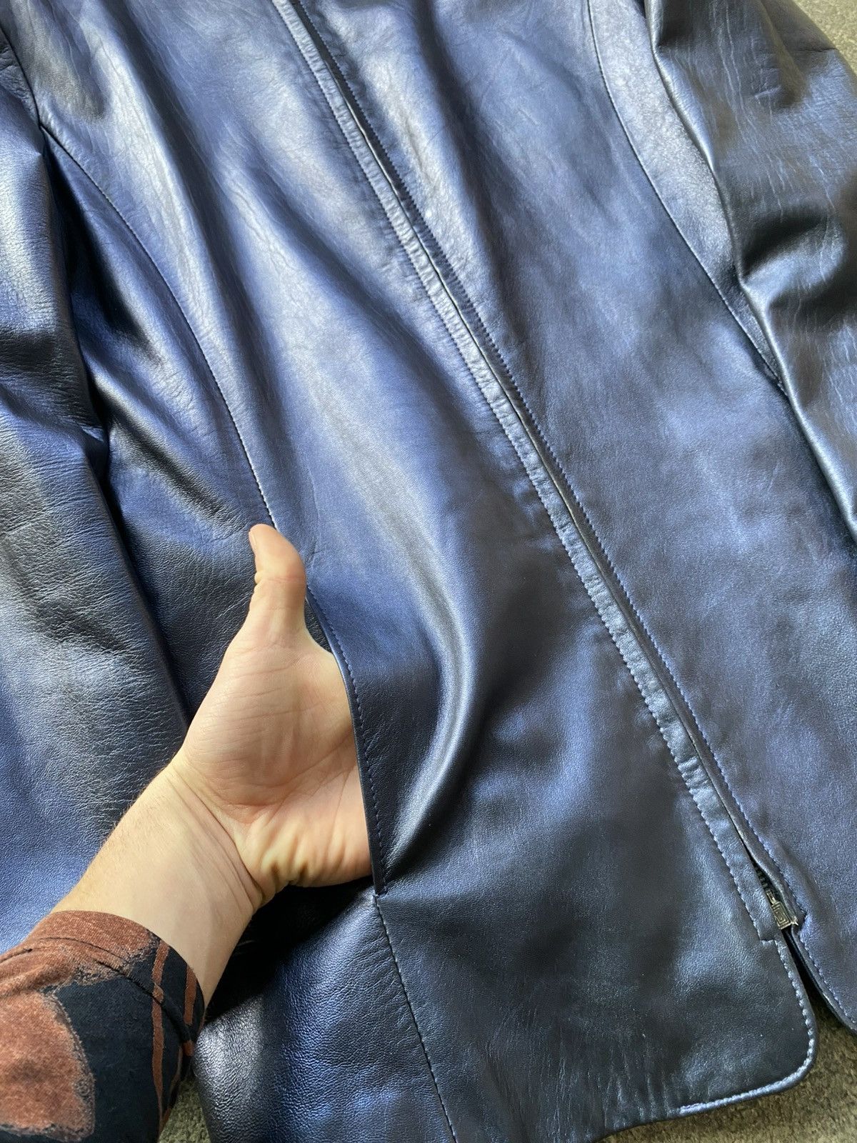 Gianfranco Ferre × Vintage Vintage Gianfranco Ferre GF Leather Jacket Size M / US 6-8 / IT 42-44 - 11 Thumbnail