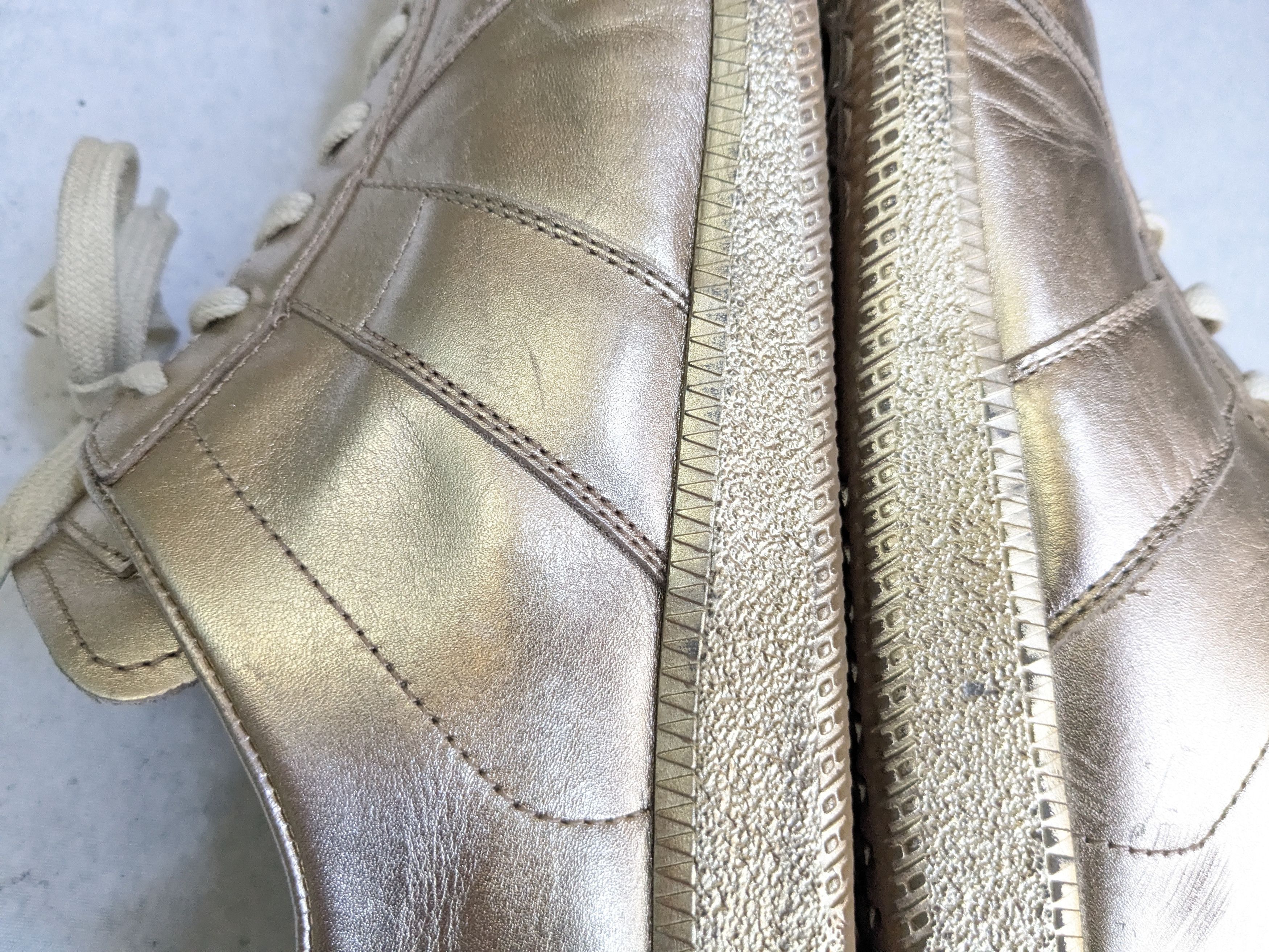Maison Margiela Maison Margiela GAT Replica Gold 11 44 Low Tops Size US 11 / EU 44 - 12 Thumbnail