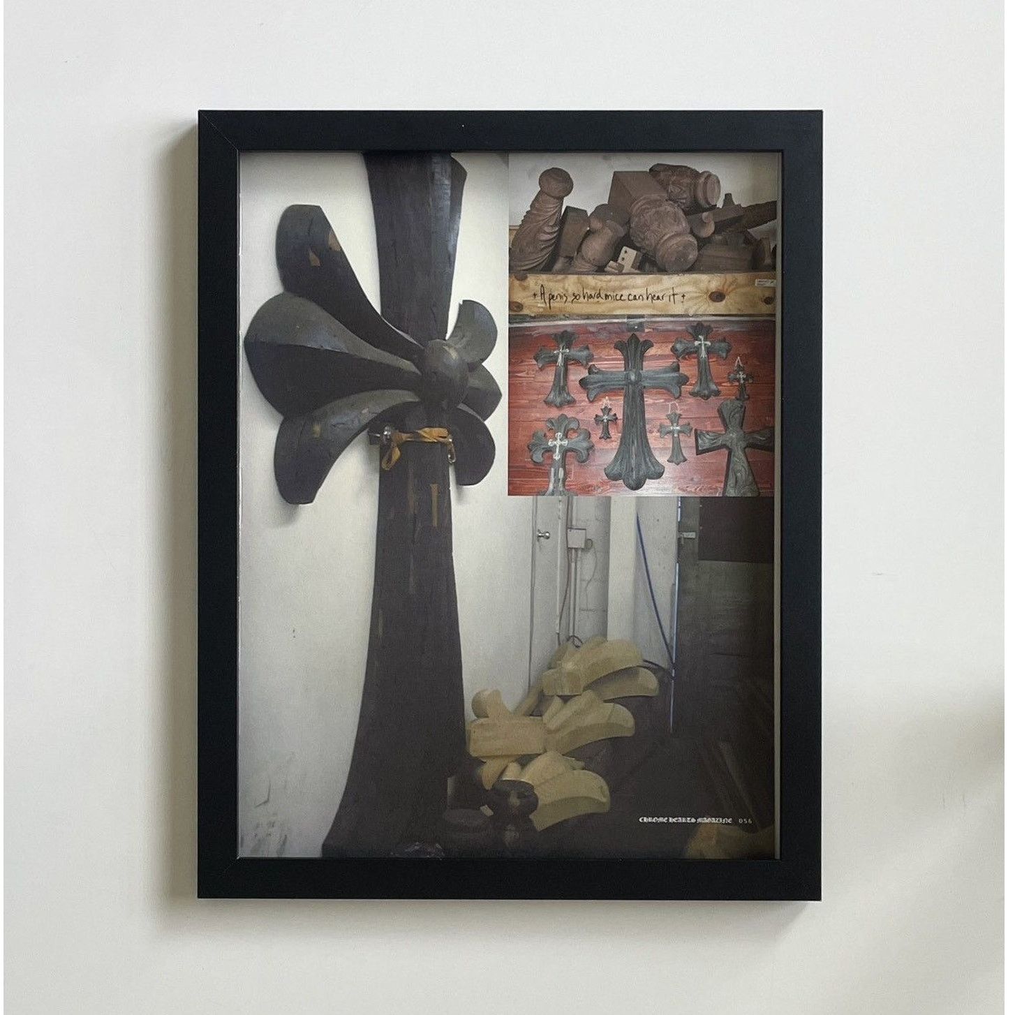 Chrome Hearts × Japanese Brand × Vintage Chrome Hearts wooden crosses photo Poster framed 9x11 Size ONE SIZE - 1 Thumbnail