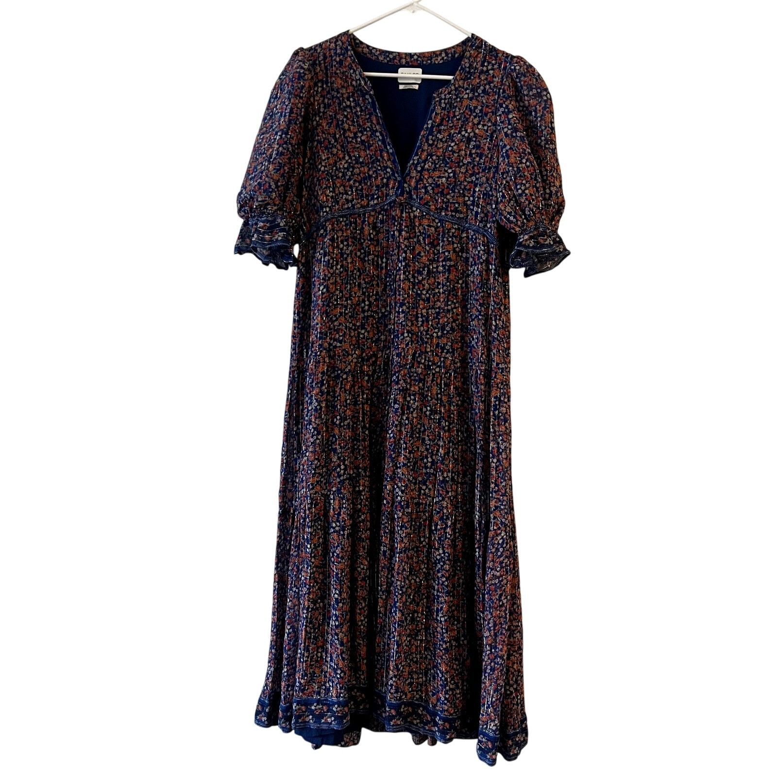 Saylor saylor lyna maxi floral dress size L blue red CL Size L / US 10 / IT 46 - 3 Thumbnail