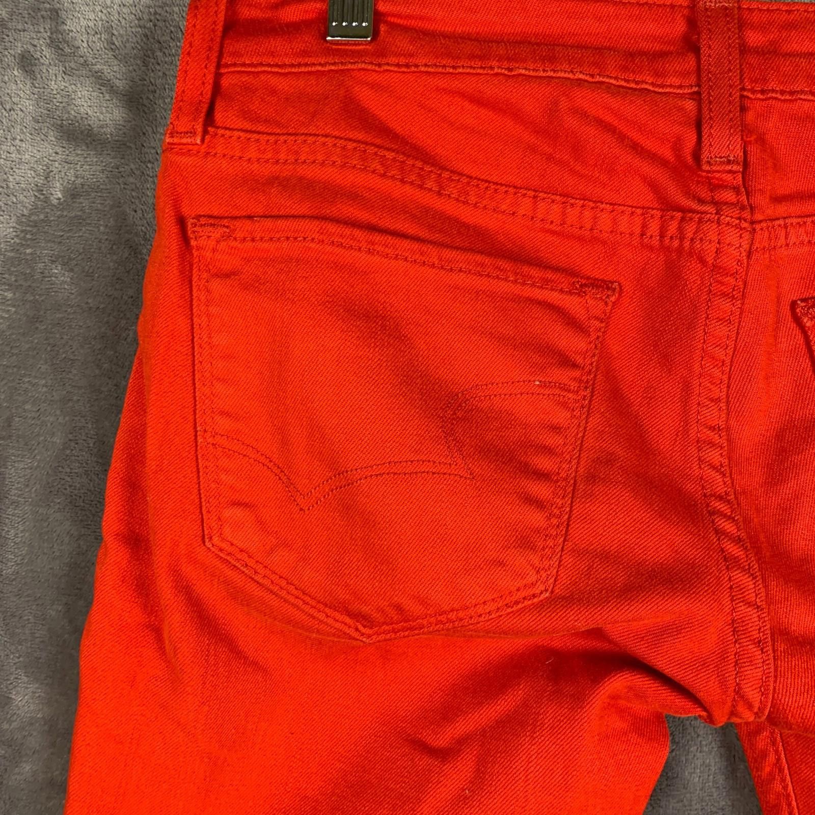 Big Star Big Star 1974 Womens Size 26 Red Denim Jeans (376) Size 26" / US 2 / IT 38 - 7 Thumbnail