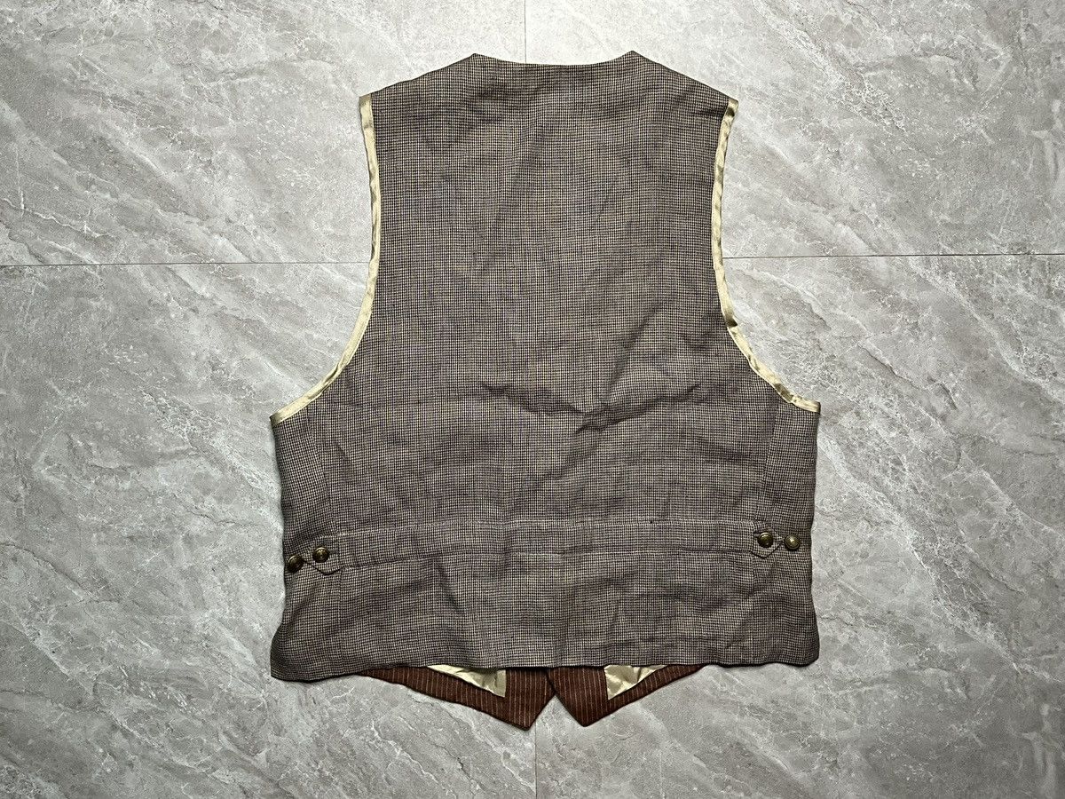 Dries Van Noten Vintage Dries Van Noten Linen Hybrid Waist Coat Size US M / EU 48-50 / 2 - 2 Thumbnail