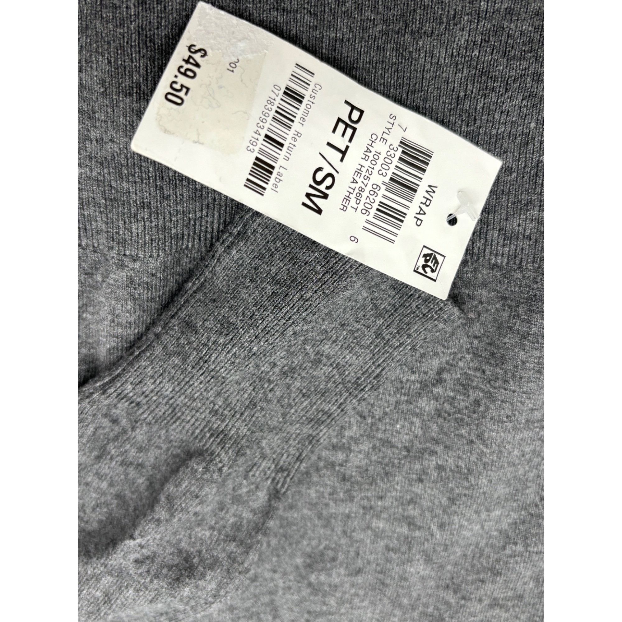 JM Collection JM Collections Petite Button-Embellished Sweater, Charcoal H Size ONE SIZE - 7 Thumbnail