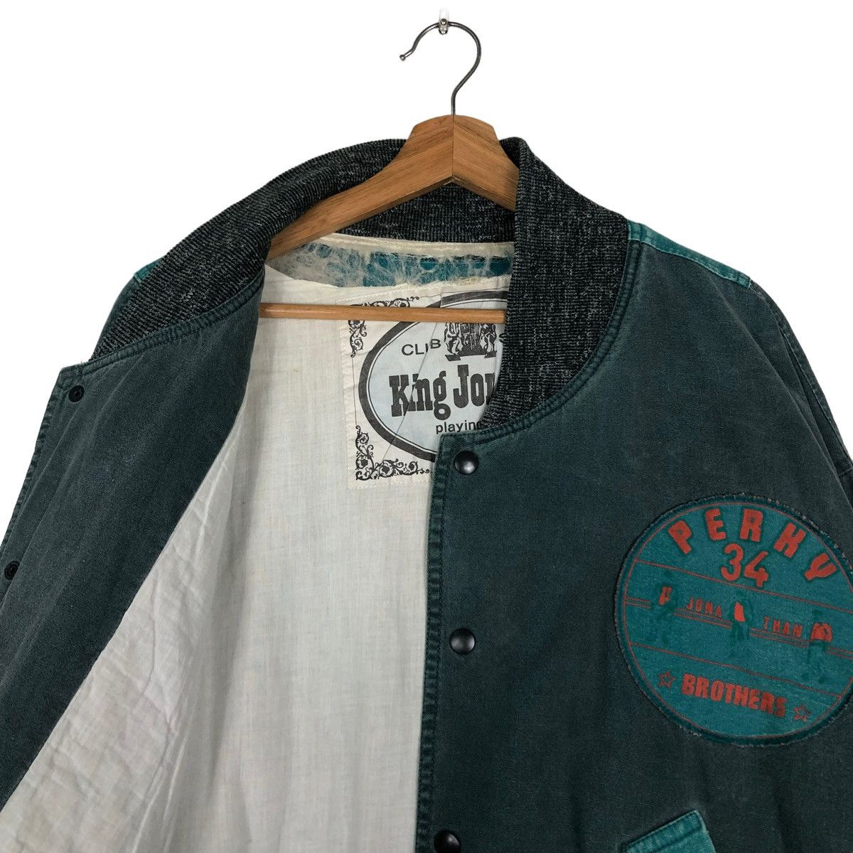 Japanese Brand 🔥Vintage Bomber Jacket Jumper King Jonathan Big Logo Size US M / EU 48-50 / 2 - 12 Thumbnail