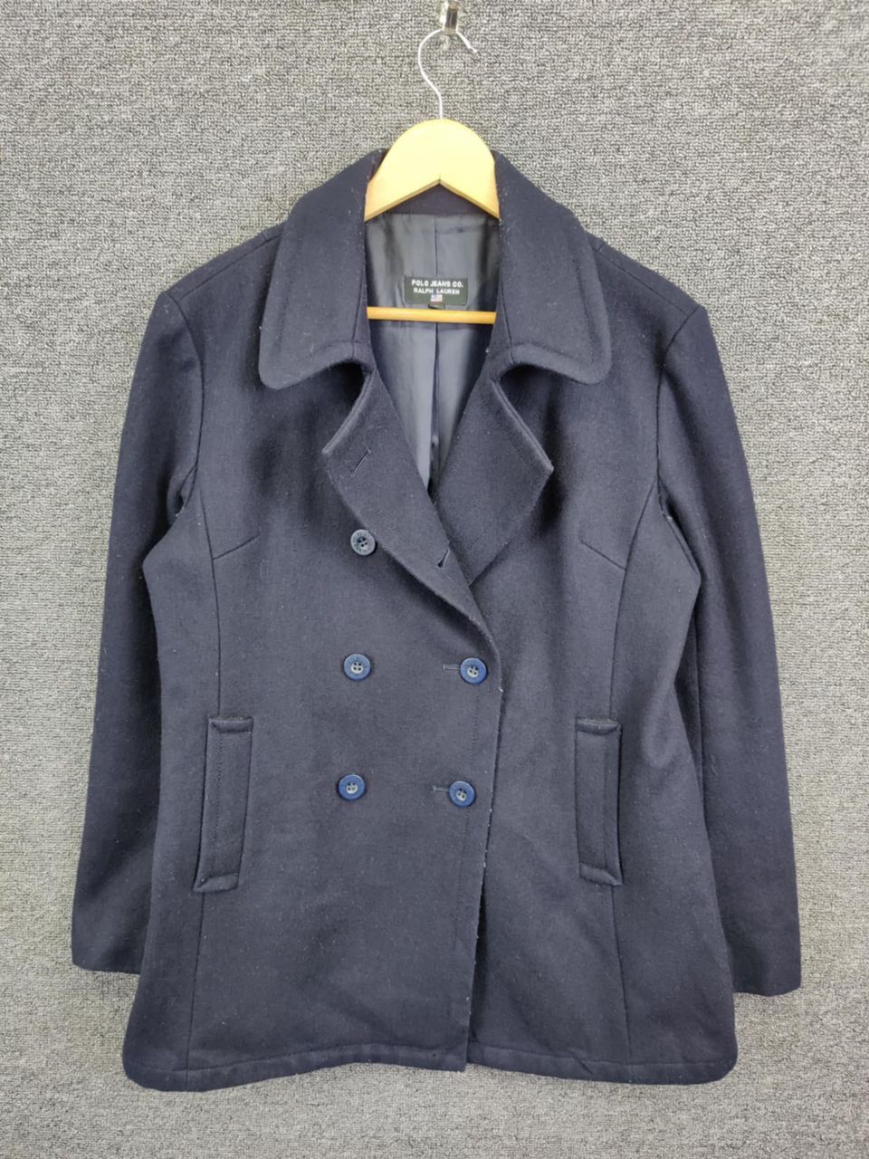 Polo Ralph Lauren Vintage Polo Jeans Ralph Lauren Wool Double Breasted Coat Size US L / EU 52-54 / 3 - 1 Thumbnail
