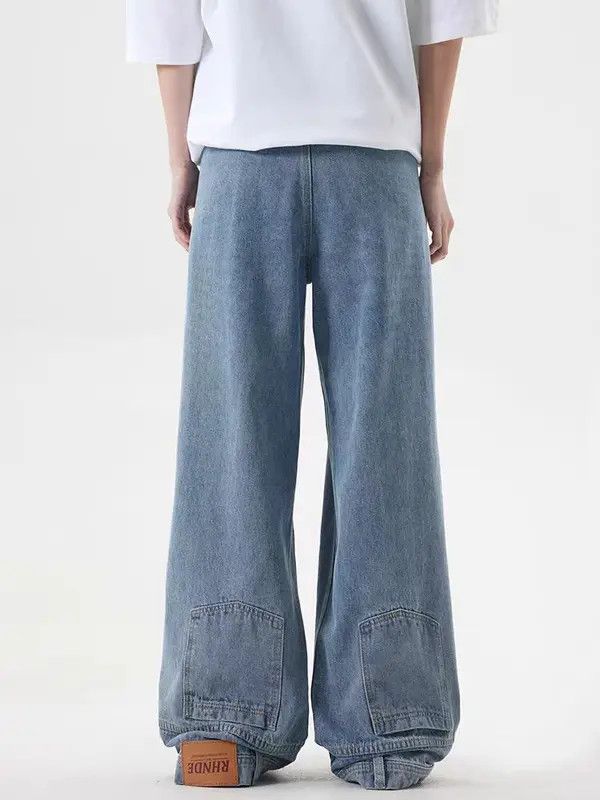 Japanese Brand VIBE Washed vintage reverse-wear design inverted jeans Size US 30 / EU 46 - 5 Thumbnail