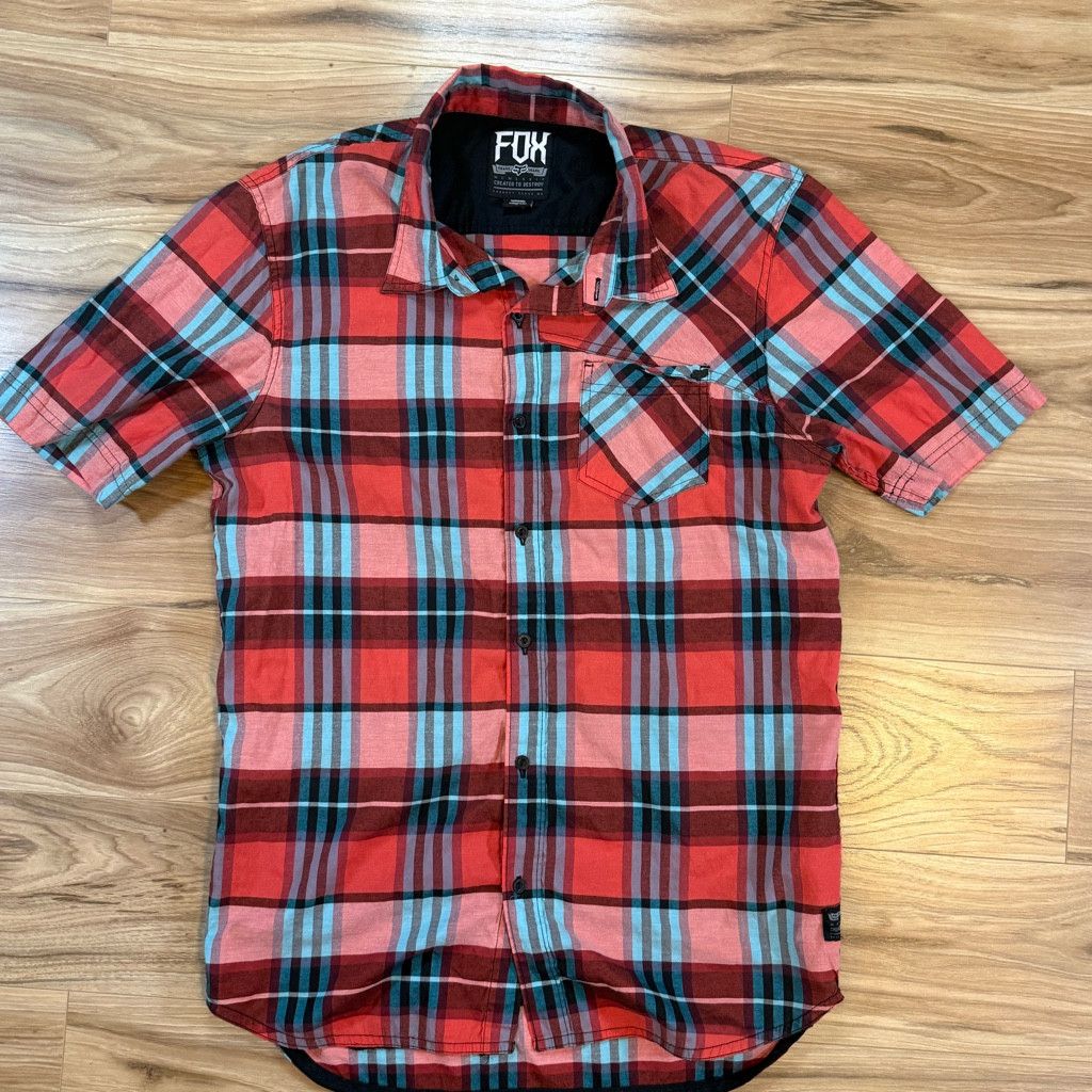 Lucky Brand Fox Men’s Plaid Button Up Shirt Size L Size US L / EU 52-54 / 3 - 1 Thumbnail