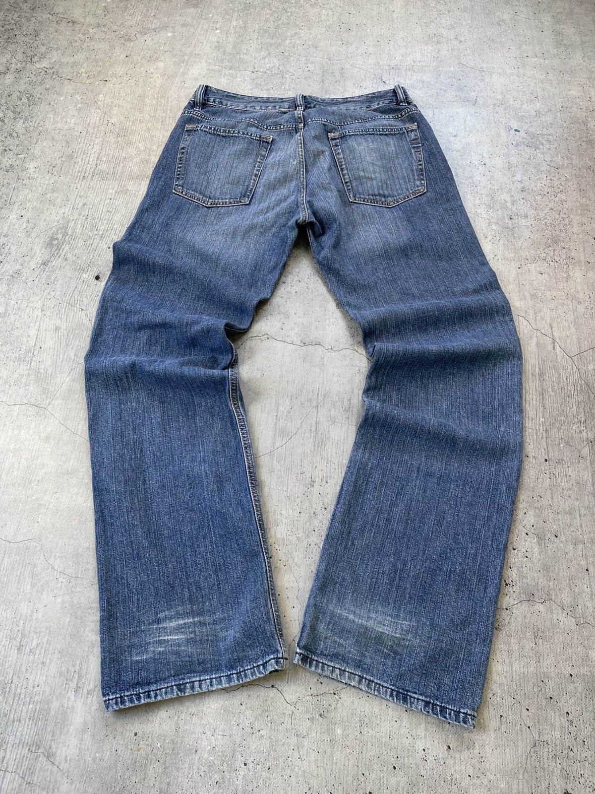 Diesel Vintage Diesel Jeans Distressed Faded Flared Wide Baggy Y2K Size US 33 - 11 Thumbnail