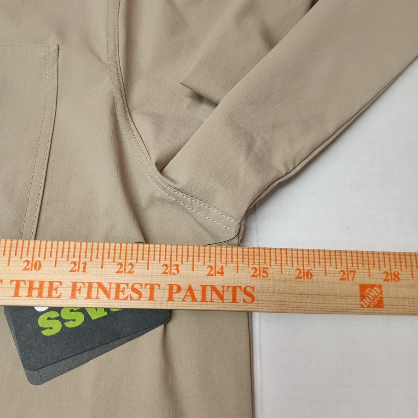 G.H. Bass & Co. Bass and Co. Techstop Snap Shacket Men's Size L Large Beige Size US L / EU 52-54 / 3 - 5 Thumbnail