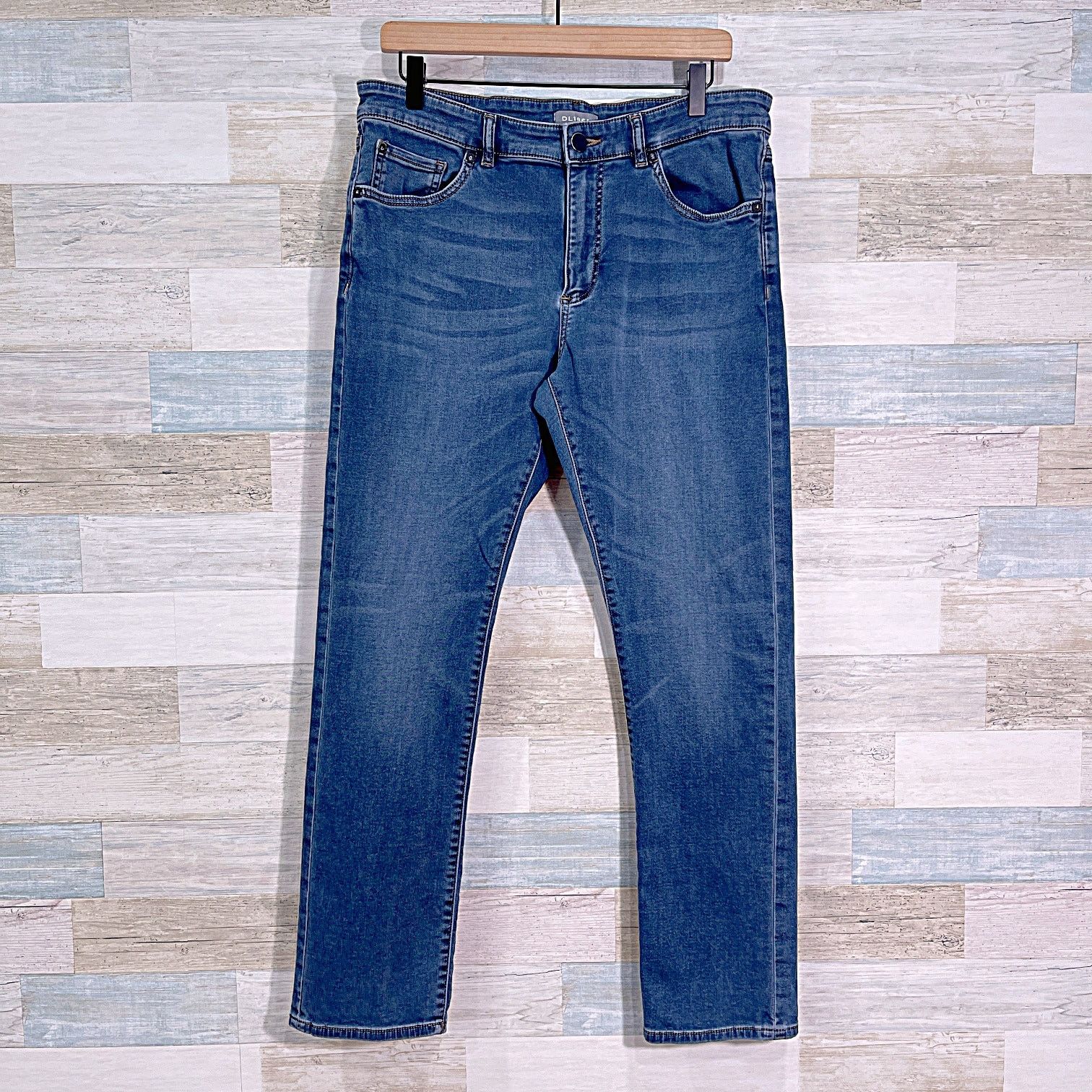 DL1961 DL1961 Russell Slim Straight Jeans Dark Wash Mens 34x32 Size US 34 / EU 50 - 2 Thumbnail
