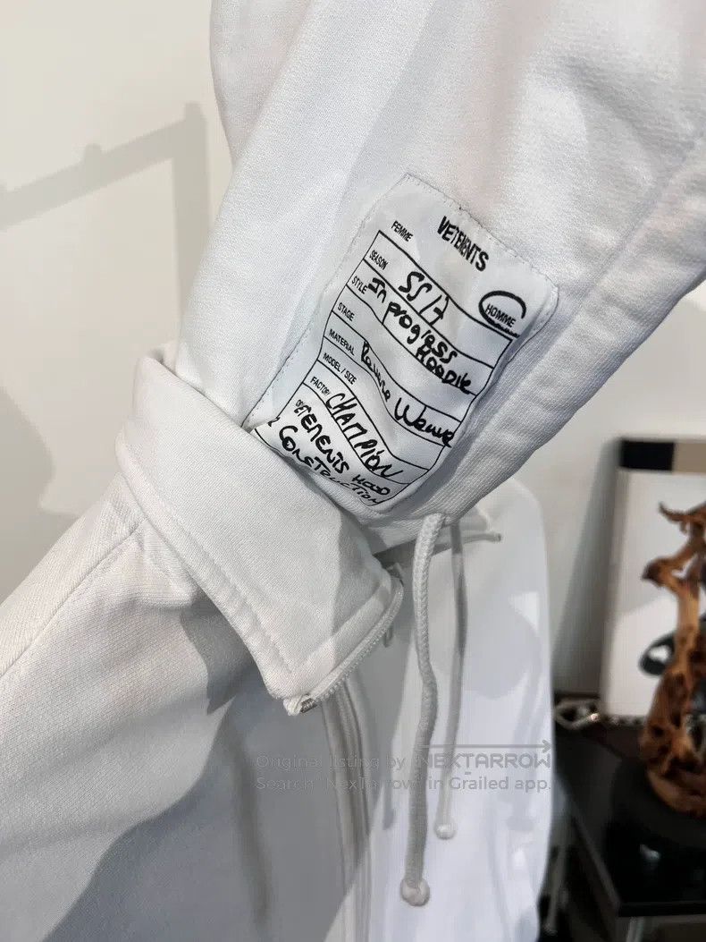 Vetements VETEMENTS Ribbon Tag Hooded Zip-Up Sweatshirt Jacket Size US S / EU 44-46 / 1 - 4 Thumbnail
