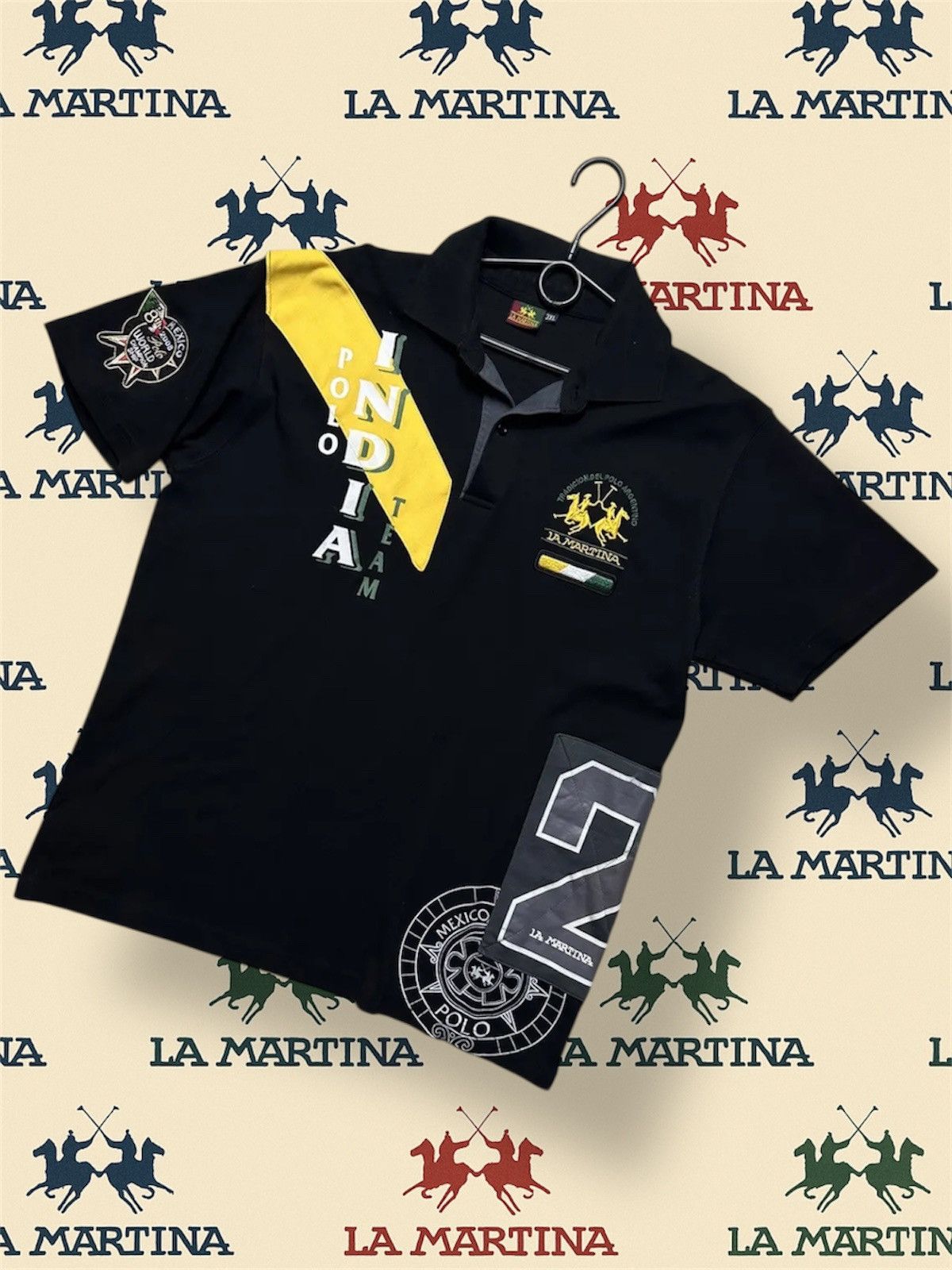 La Martina Vintage La Martina polo India big logo rare tee Size XL Size US XL / EU 56 / 4 - 1 Thumbnail