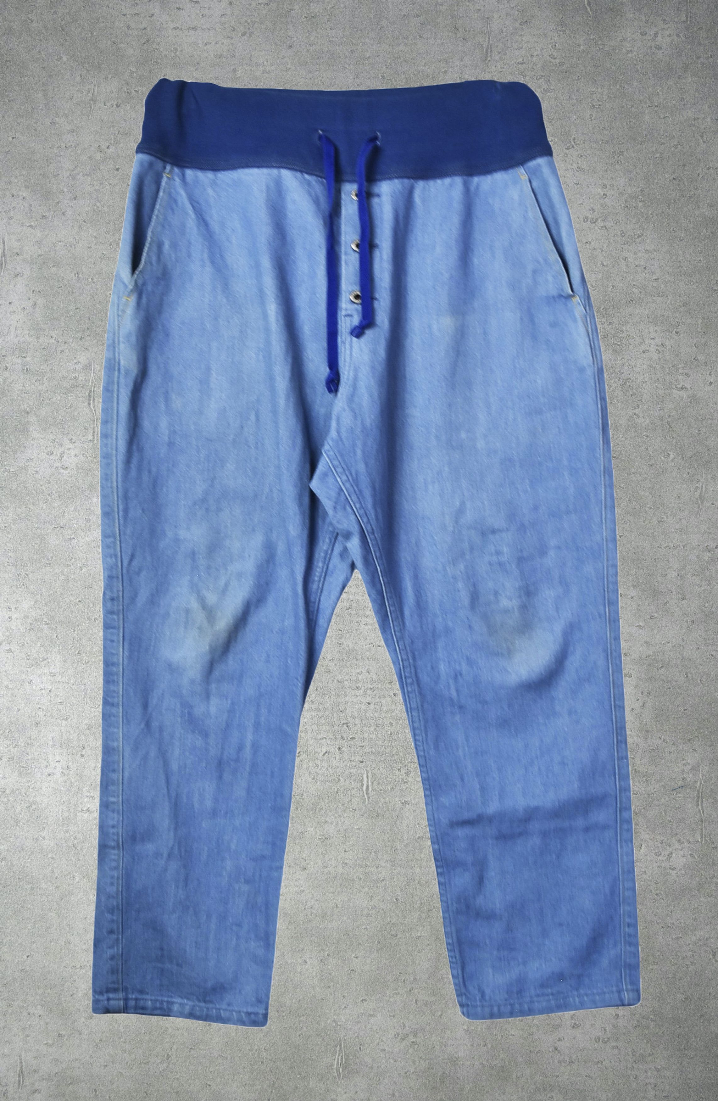 image of Kapital Easy Sweat Work Pants 28187 - 802 90 in Blue, Men's (Size 31)