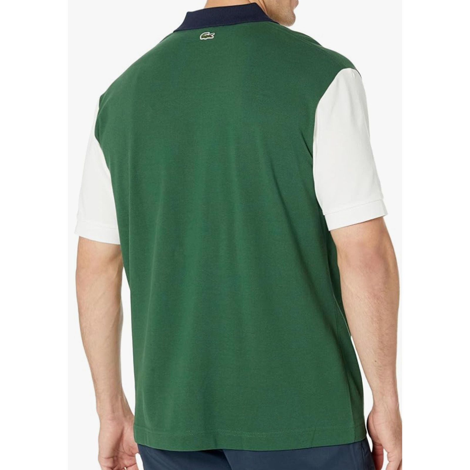 Lacoste Lacoste Men's Short Sleeve Loose Fit Pique Graphic Polo 2XL Size US XXL / EU 58 / 5 - 3 Thumbnail