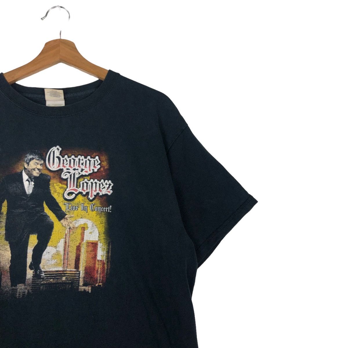 Band Tees 🔥Vintage Band Tees Solo Singer George Lopez Big Logo Size US L / EU 52-54 / 3 - 6 Thumbnail