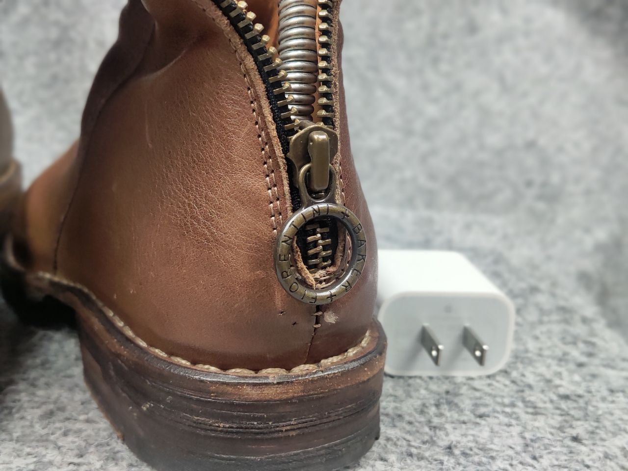Fiorentini + Baker Fiorentini + Baker Design Ella Brown Leather Ankle Zip Boots Size US 5 / IT 35 - 22 Thumbnail