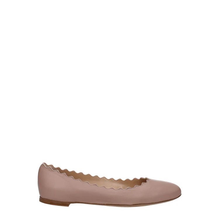 Chloe ob1o1e1024 Leather Ballet Flats in Pink Size US 7.5 / IT 37.5 - 1 Thumbnail