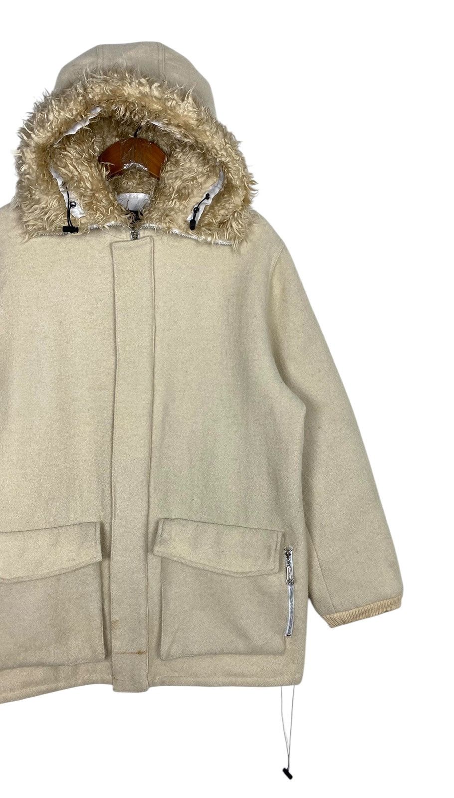 Japanese Brand Rare‼️ 7 May 2025 Shelter Lee Works Wool Fur Hoodie Size US M / EU 48-50 / 2 - 3 Thumbnail