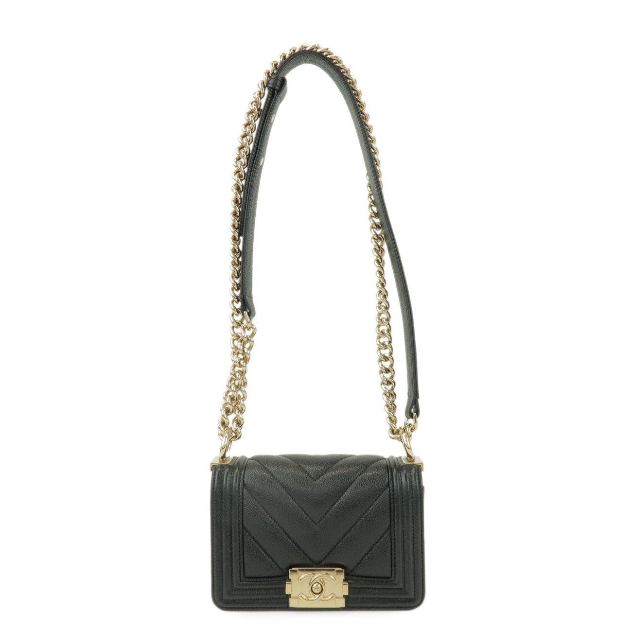 Chanel Chanel Boy Chanel Mini V Stitch Caviar Leather Shoulder Bag Size ONE SIZE - 1 Thumbnail