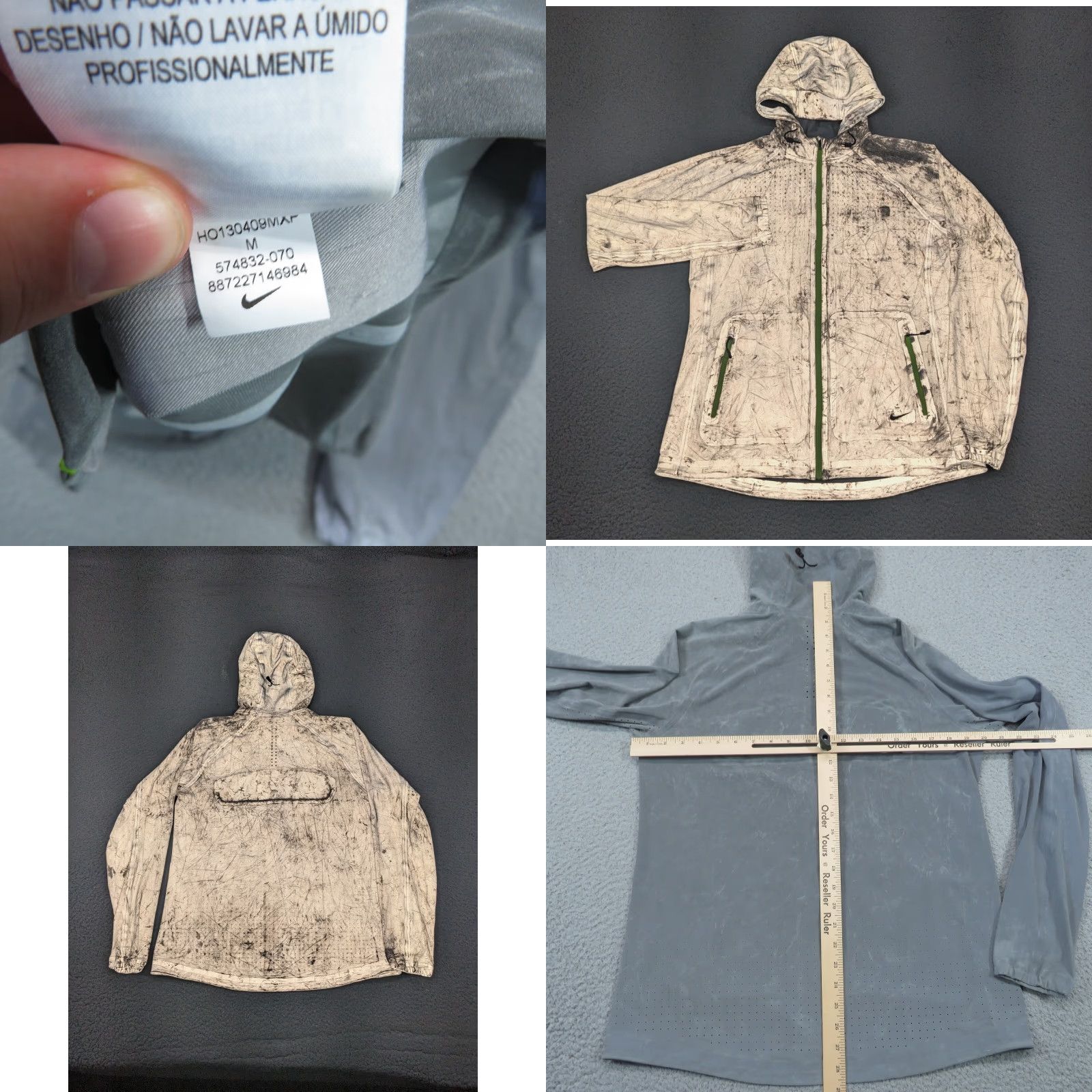 Nike Nike Jacket Women Medium Running Reflective Full Zip Hoodie HiVis 3M Flash Winds? Size M / US 6-8 / IT 42-44 - 8 Thumbnail