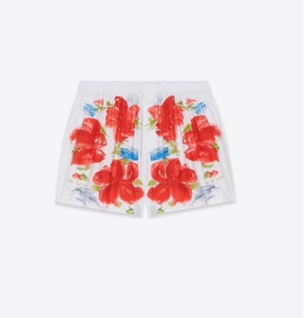 image of Saint Laurent Paris Oc11Z0124 Underwear In Cotton In White/red, Men's (Size 32)