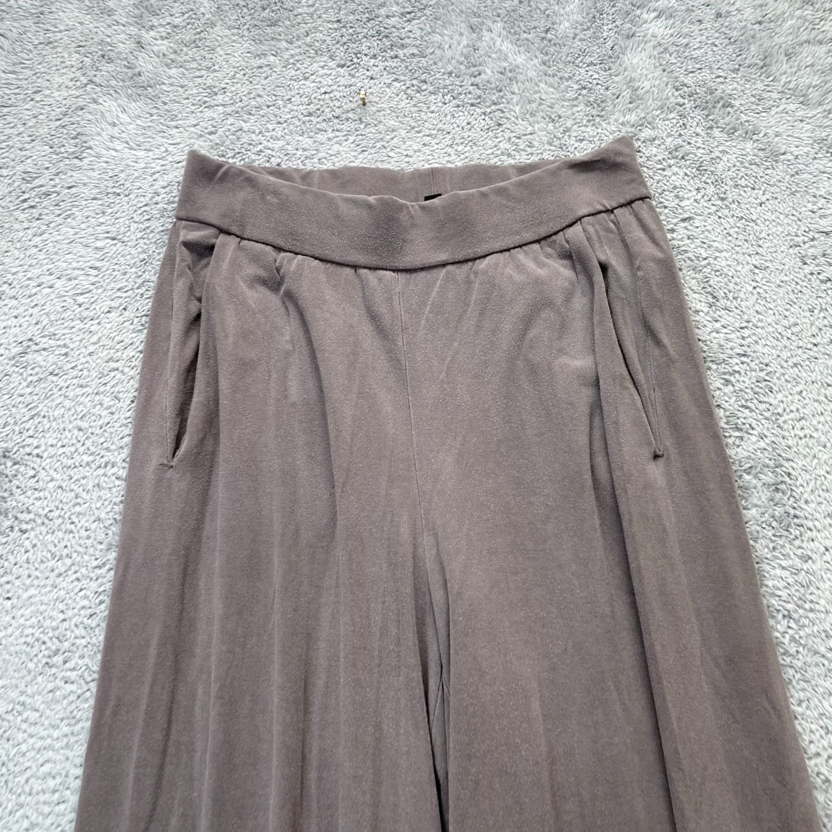 Eileen Fisher Eileen Fisher Pants Womens XS Brown Stretch Jersey Knit Straight Leg High Rise Pants Redo? Size XXS / US 00 / IT 34 - 2 Thumbnail