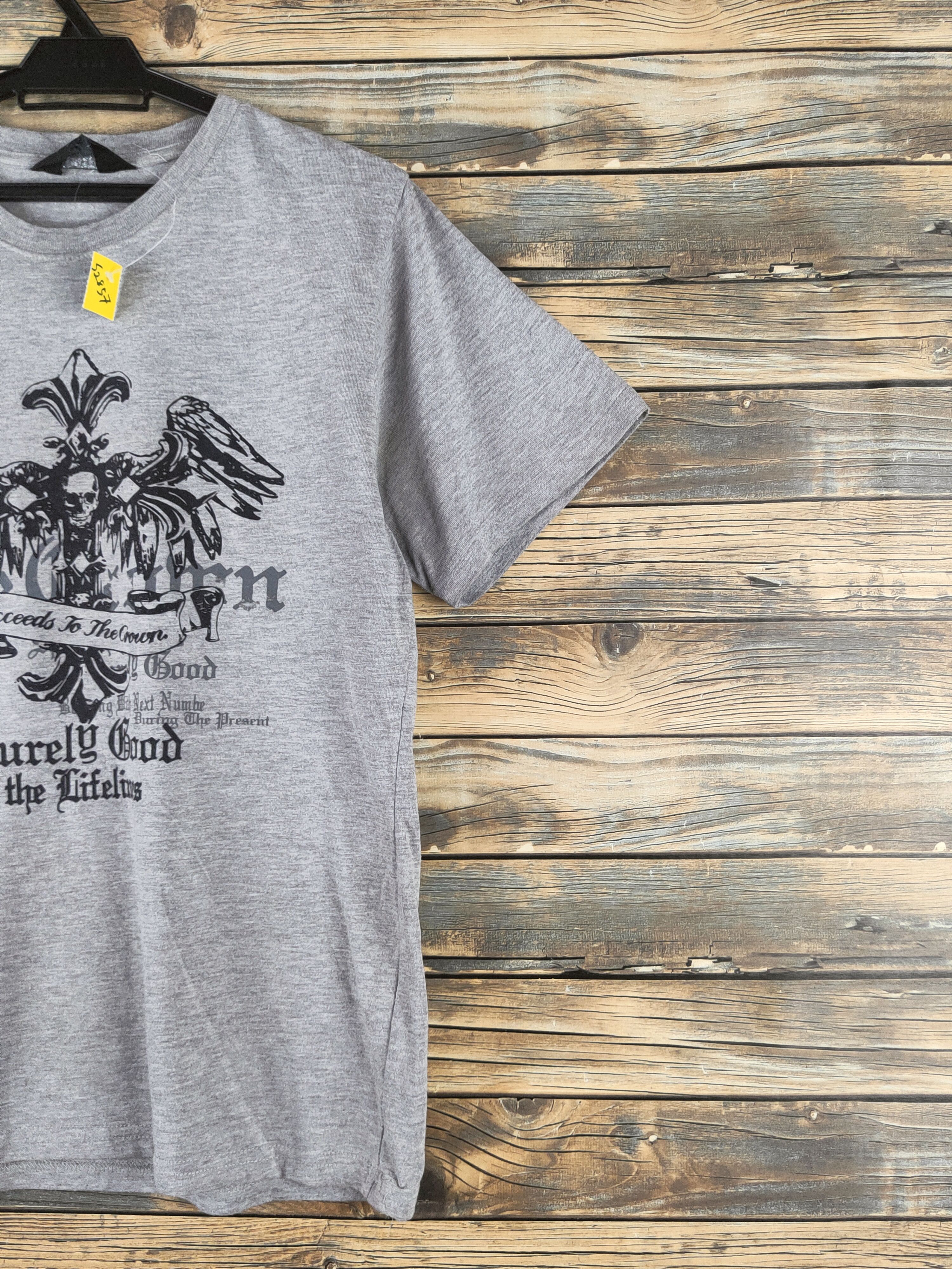 Beaumere Beaumere skull Gray Short Sleeve T-shirts #S2857 Size US L / EU 52-54 / 3 - 6 Thumbnail