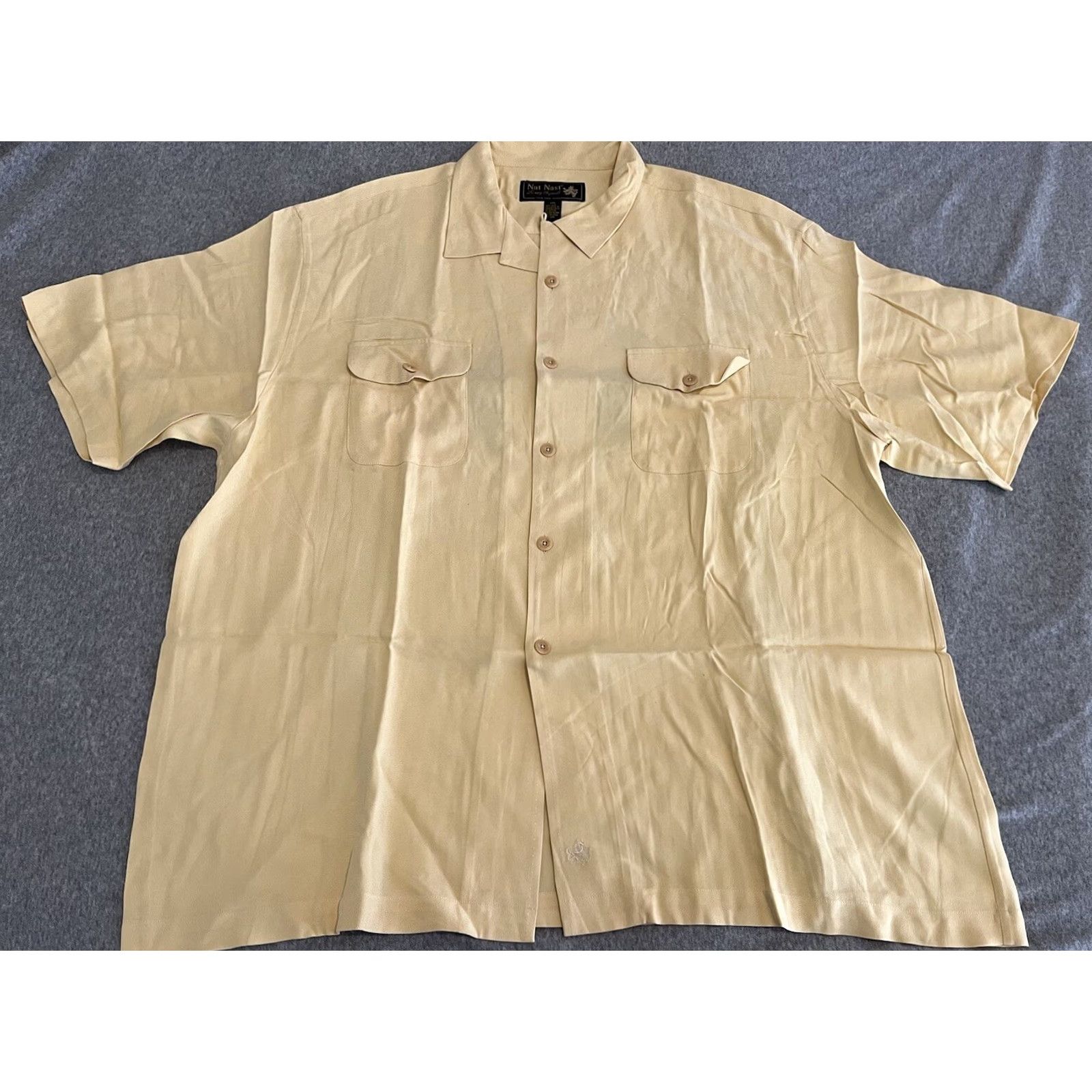 Nat Nast Nat Nast Limited Edition Embroidered Silk Shirt Motorcycles XXL 2XL Nylon? Size US XXL / EU 58 / 5 - 3 Thumbnail