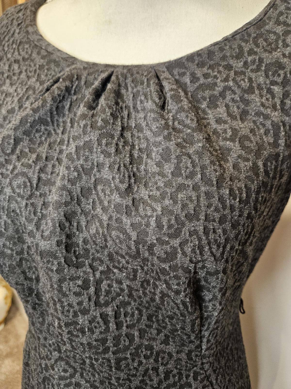 Charter Club Charter Club Elegant Gray Leopard Print Dress Size S / US 4 / IT 40 - 4 Thumbnail