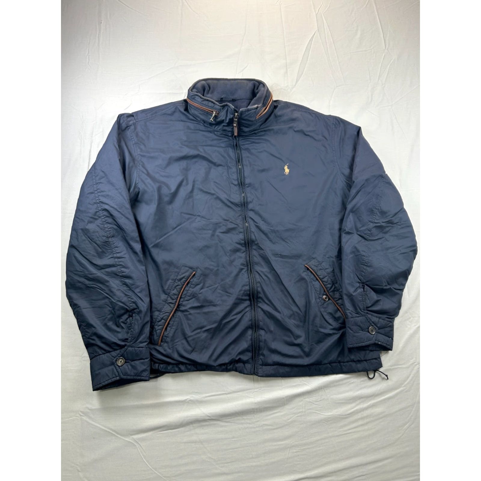 Polo Ralph Lauren Polo Ralph Lauren Softshell Jacket XL Zip Up Packable Windbreaker Navy Blue Polo Ralph Lauren Size US XL / EU 56 / 4 - 2 Thumbnail