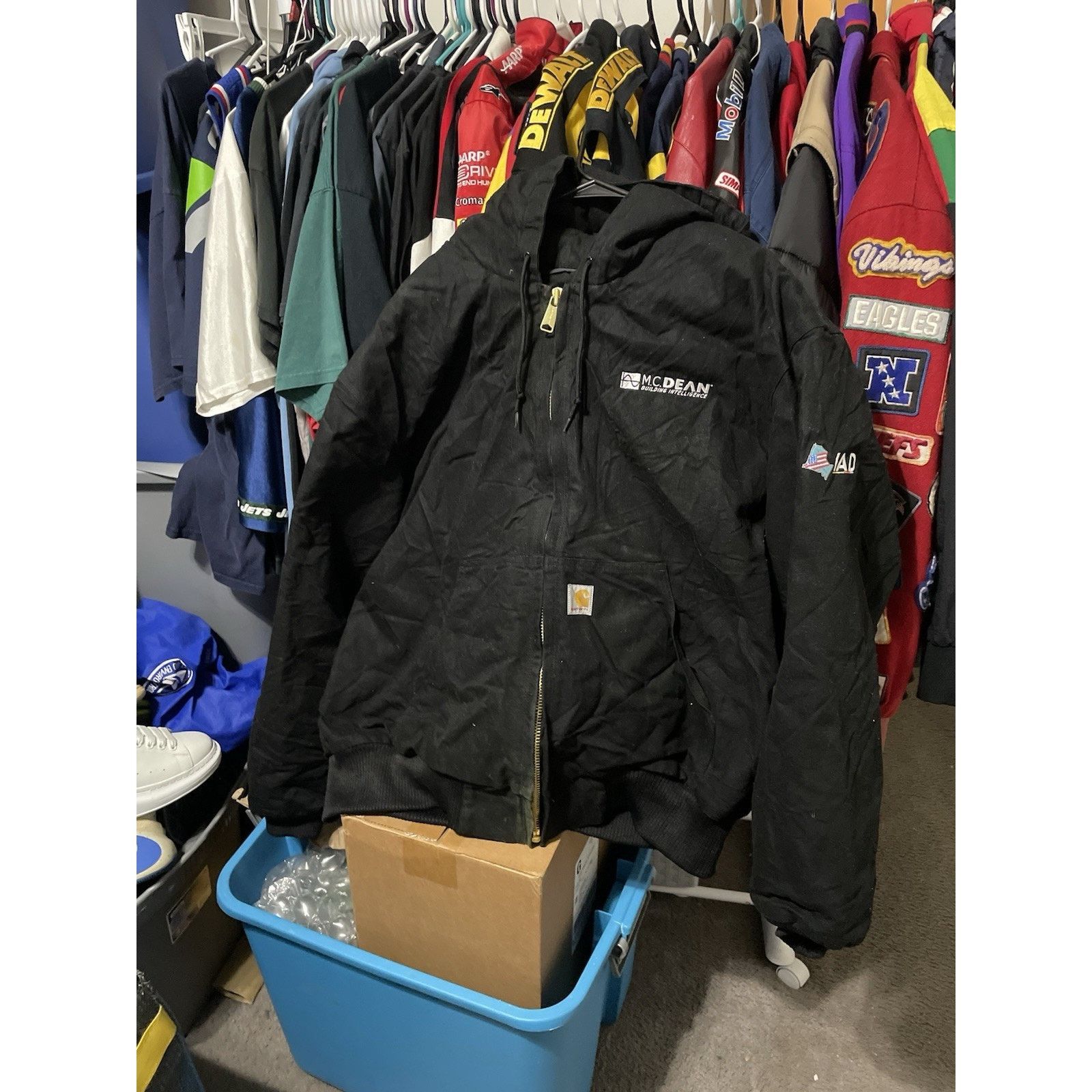 Carhartt Size 3XL- Carhartt Bomber J131 Jacket Lined Made in USA Duck Size US XXL / EU 58 / 5 - 1 Thumbnail