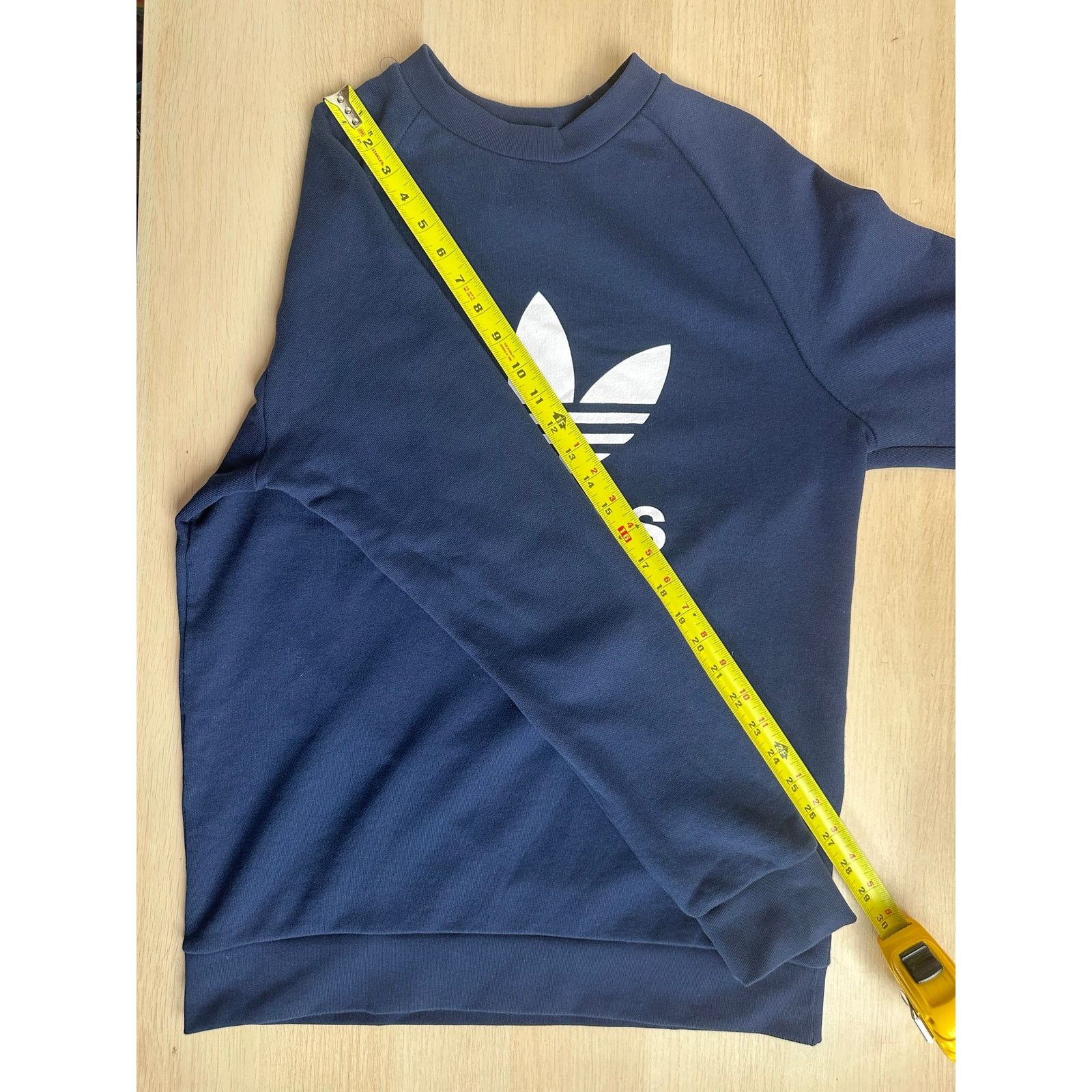 Adidas Adidas Trefoil Navy Blue Crewneck Shirt - Size M - New Size US M / EU 48-50 / 2 - 6 Thumbnail