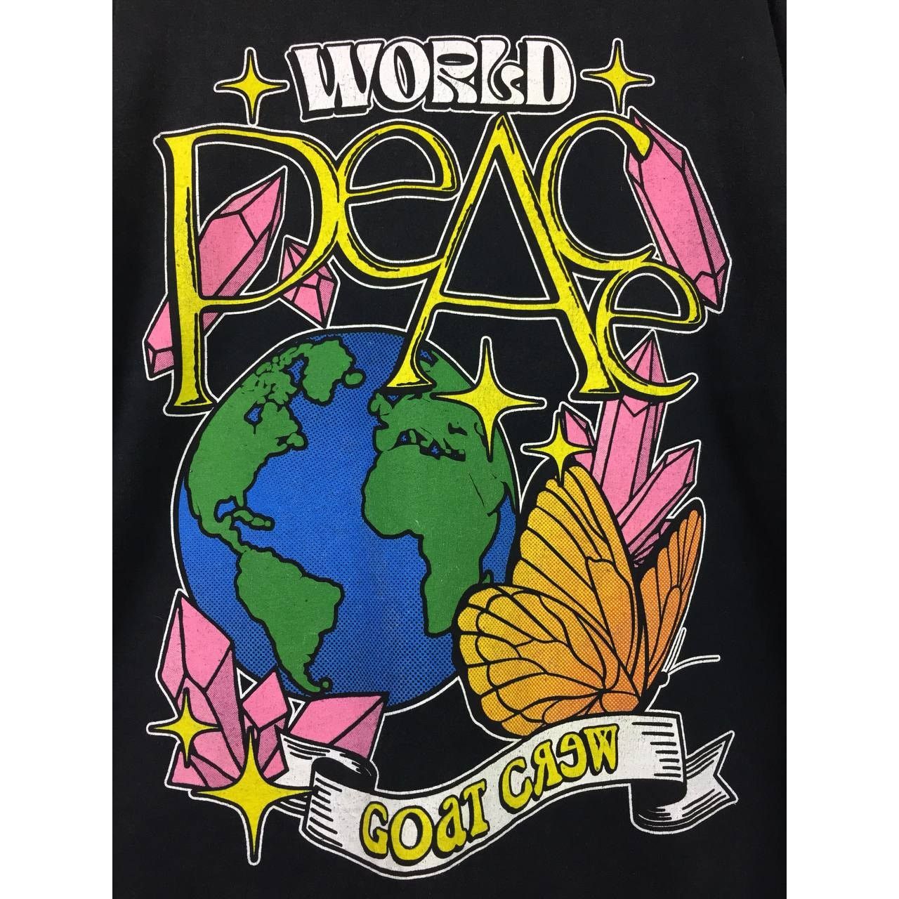 GOAT Crew × Vintage G.O.A.T Crew World Peace Pop Culture Streetwear Tee Size US L / EU 52-54 / 3 - 4 Thumbnail