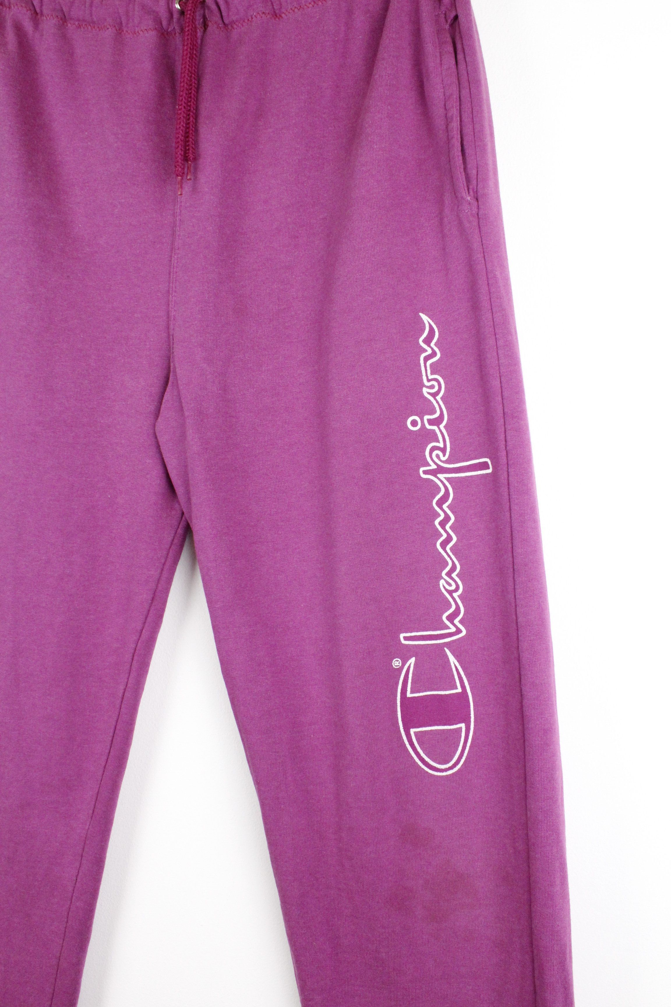 Champion × Vintage Vintage Champion Big Logo Purple Sport Sweat Pants Size US 30 / EU 46 - 3 Thumbnail