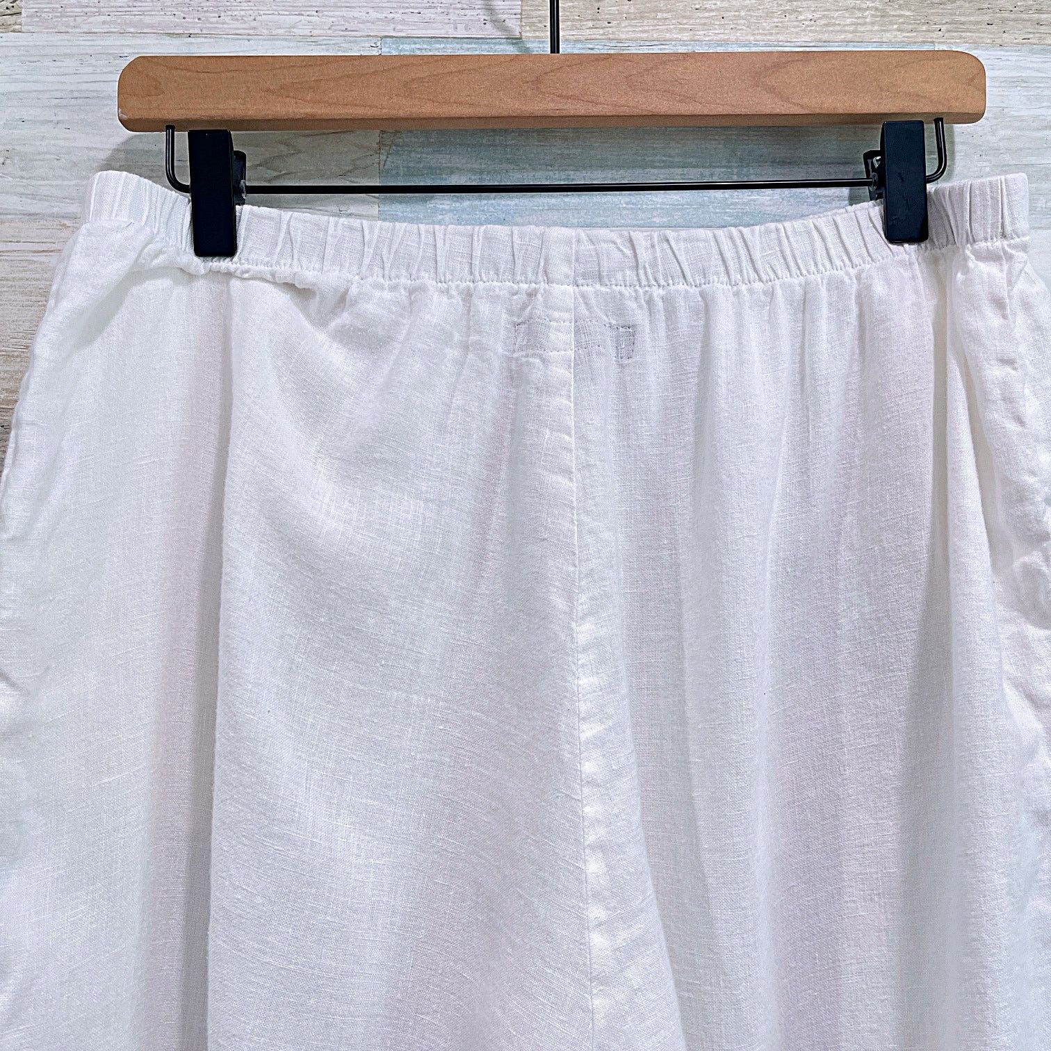 FLAX FLAX Jeanne Engelhart Linen Crop Tapered Pants White Vintage Size 27" / US 4 / IT 40 - 4 Thumbnail