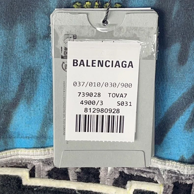 Balenciaga Balenciaga Letter printed T-shirt with round neck and shor Size US L / EU 52-54 / 3 - 6 Thumbnail