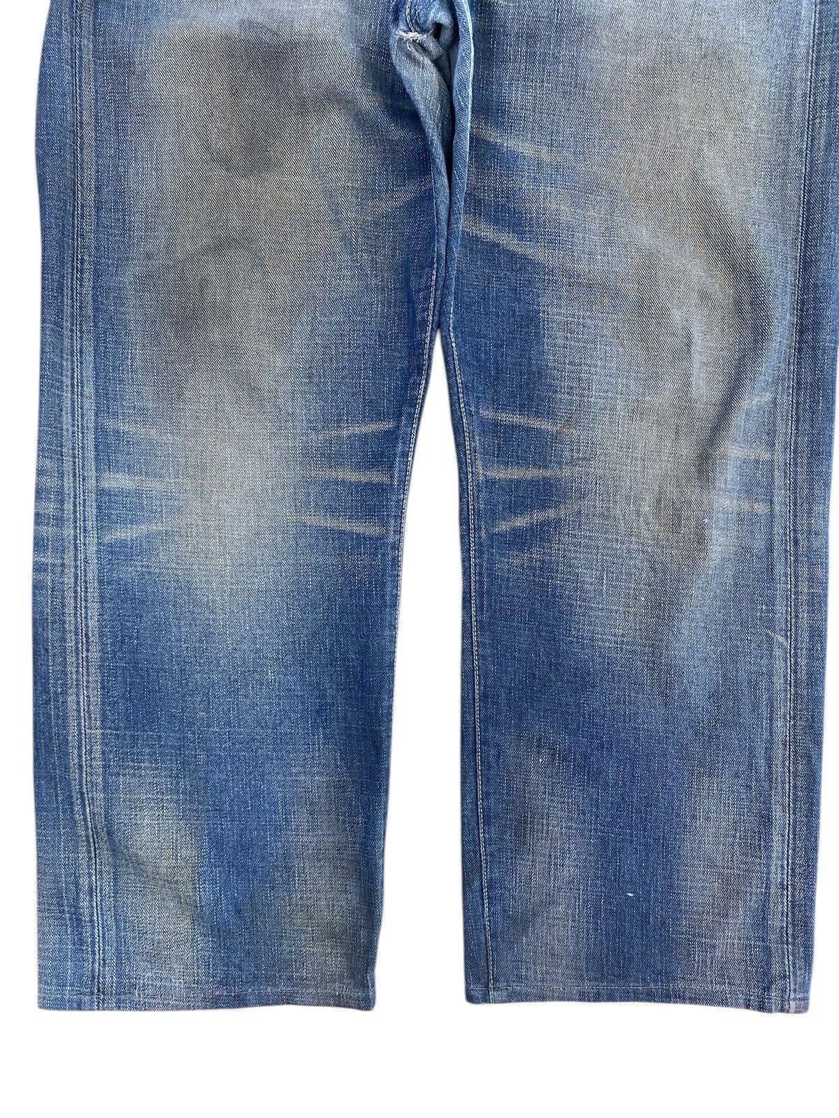 Japanese Brand Glheart Whiskers Faded Wash Style Loose Jeans Size US 40 / EU 56 - 9 Thumbnail